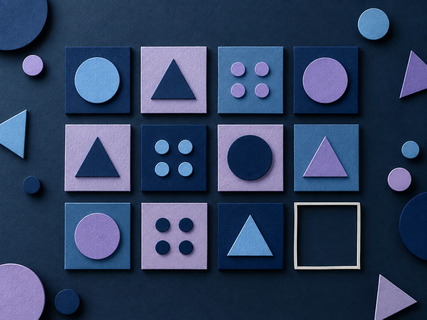 Sample pattern and shape relationships
